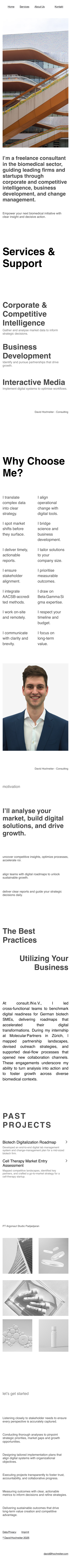 DH Consulting website screenshot